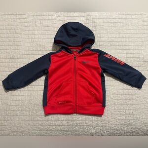 Nike Boy's Red & Blue Full Zip Hooded Jacket Size 18 Months